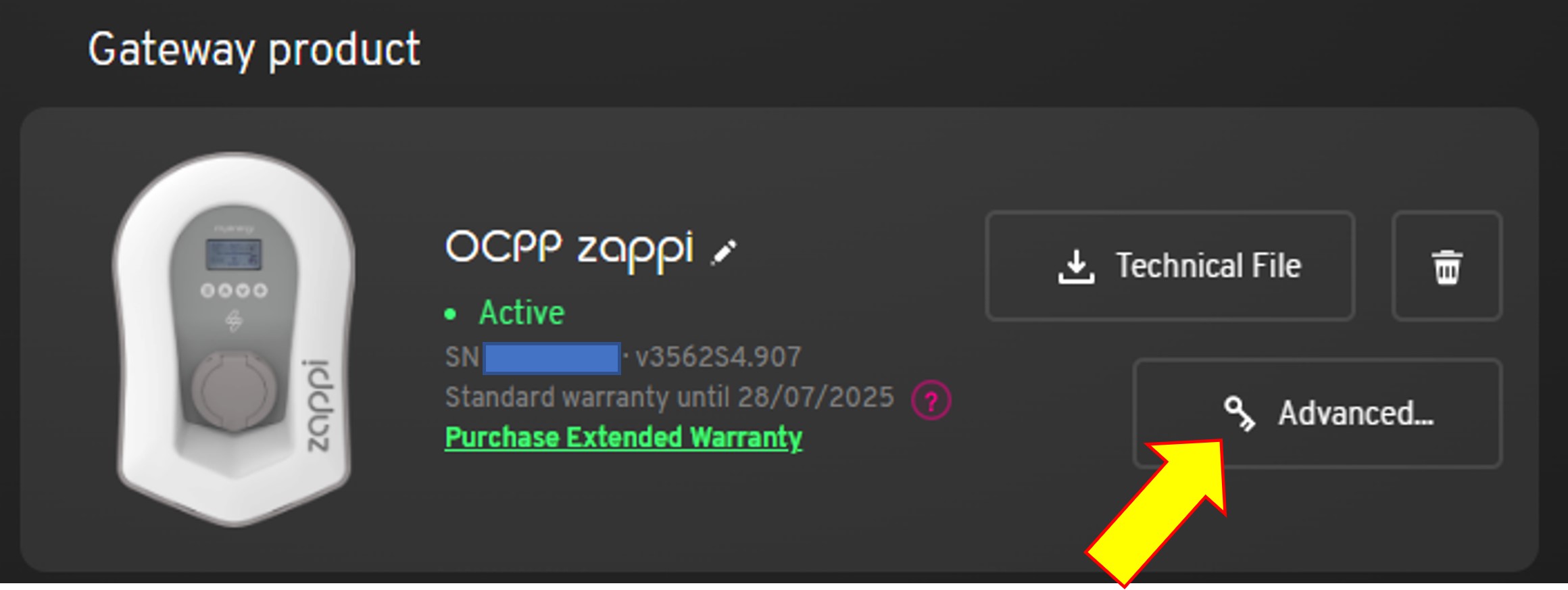 Zappi Settings
